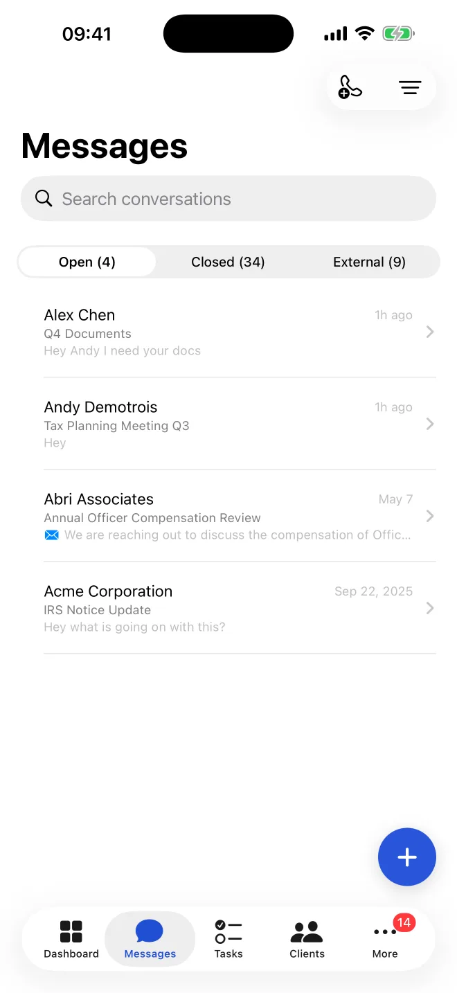 Arrive mobile messages